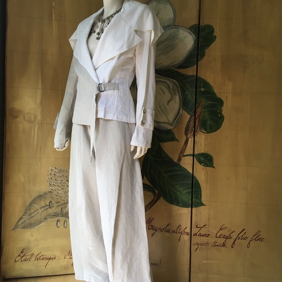 Ivan Grundahl Copenhagen designer Linen jacket 38 - Picture 8 of 16